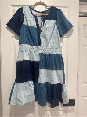 womens linen dress with pockets Minimal Linen Dress main image 0